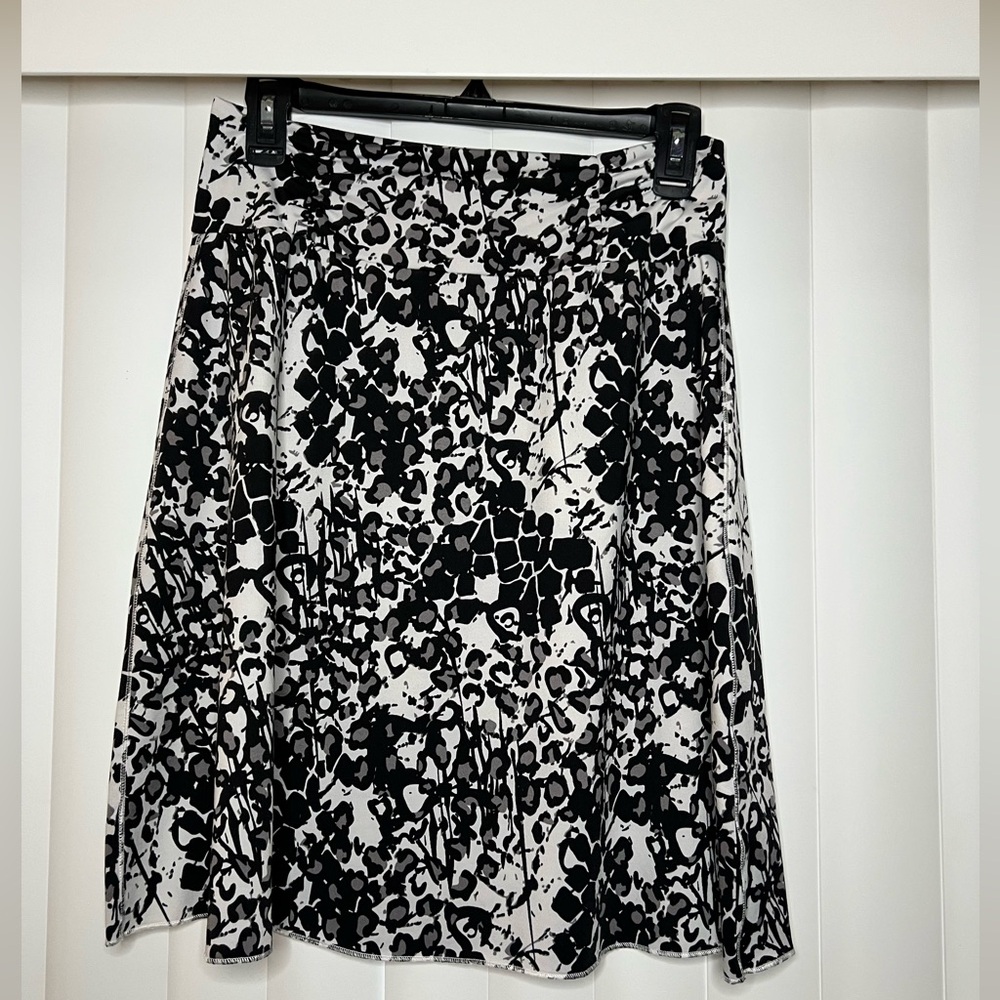 Tranquility Clothing Black and White A-Line Skirt
